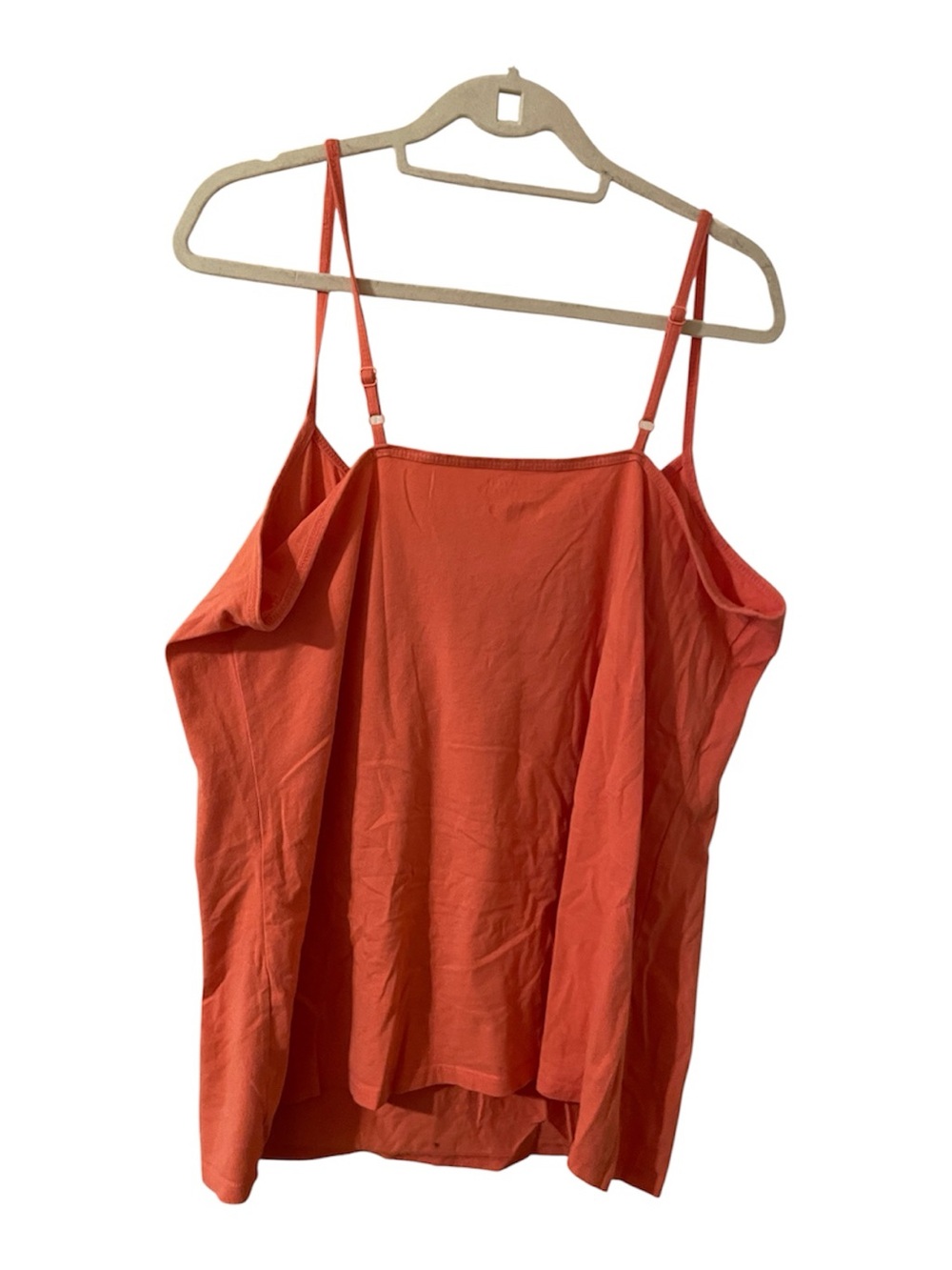 Lane Bryant Coral Cotton Spaghetti Strap Camisole. 18/20 like NEW! - Picture 2 of 3